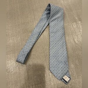 Eton Light Blue Diamond Pattern Silk Textured Tie